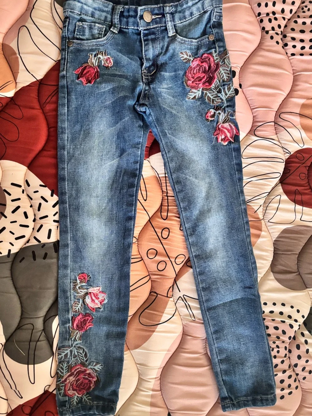 JoyFolie| Floral Skinny Jeans